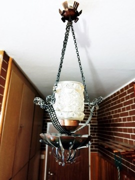 Unikatowa lampa sufitowa, Żyrandol , rustyk retro