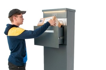 Automat na paczki kurier Słupek ogrodzenia na listy skrzynka paczkomat ebox