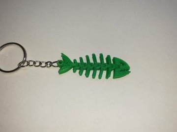 Breloczek do kluczy rybki kolor zielony