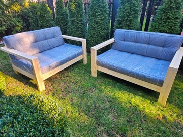 Sofa ogrodowa lite drewno