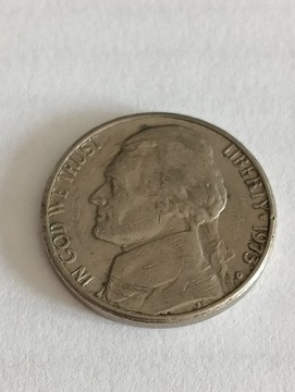 USA 5 cent 1973 D rok