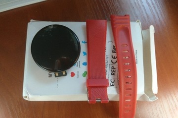 Smartwatch czarno czerwony 
