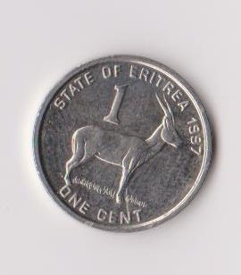 1  Cent     1997   -  ERITREA