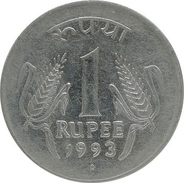 Indie 1 rupee 1993, KM#92.1