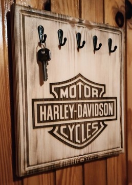 Uchwyt wieszak na klucze z logo Harley Davidson