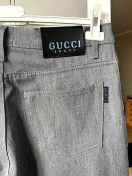 Szare spodnie Gucci