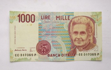 1000 Lirów 1990 r.  Italia