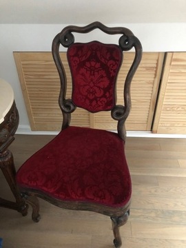stylowe drewniane krzesło fotel