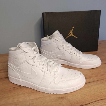 Air Jordan 1 Mid r. 48,5 (32cm) 554724 130 White