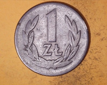 1 złoty 1965 r aluminium