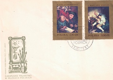 FDC Fi1665 Fi1664 1967r Malarstwo europejskie