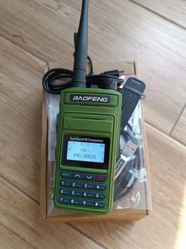 Radiotelefon Krótkofalówka Baofeng P15UV skaner służby lotnicze USB