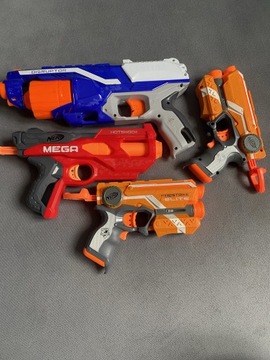 Zestaw pistoletów Nerf disruptor, mega, friestrike