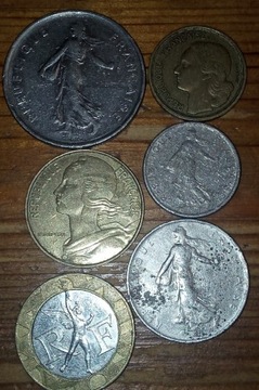 Francja zestaw monety 