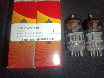 Para lamp 6N2P NOS Voskhod 01/82 [ECC83 / 12AX7]