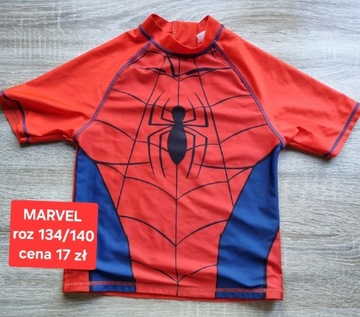 Koszulka kąpielowa Spiderman Marvel kostium 134