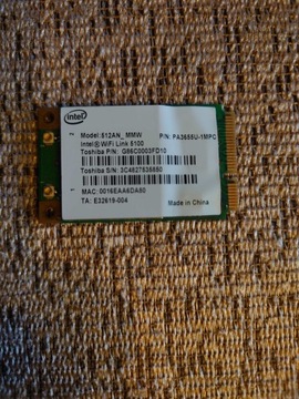 KARTA WI-FI INTEL TOSHIBA 512AN_MMW LINK 5100