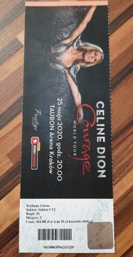 Bilet na koncert Celine Dion