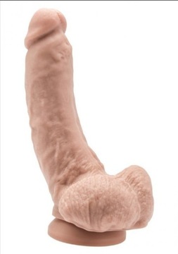 Dildo-COCK 8 INCH W/ BALLS FLESH