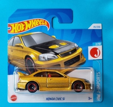 Hot Wheels HONDA CIVIC Si nowość złota