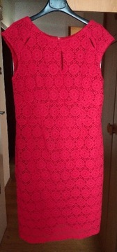 Czerwona koronkowa sukienka r.42