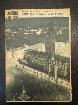 Przekrój czerwiec 1957 Kraków 700 lecie Żegluga Moja Piękna Mama Walewska 