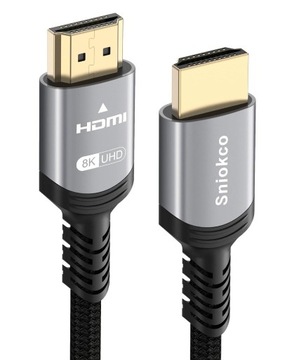 Sniokco 8K HDMI 2.1 Cable 15M, Ultra HD High Speed
