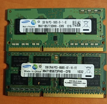 PAMIĘĆ RAM SAMSUNG DDR3 2GB