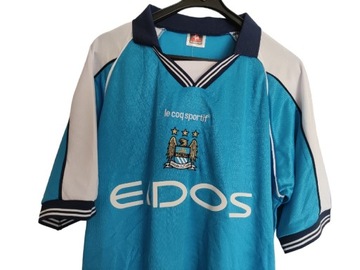 Koszulka Manchester City retro 1999/2001 Le Coq 