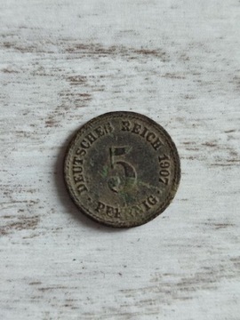 5 Pfennig 1907r. A