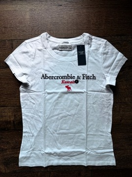 Biały T-shirt Abercrombie & Fitch rozmiar S