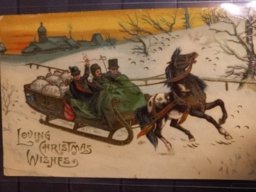 Pocztówka Boże Narodzenie W&K 1912