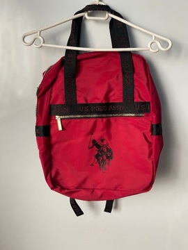 U.S. POLO ASSN. bordowy plecak torebka format A4