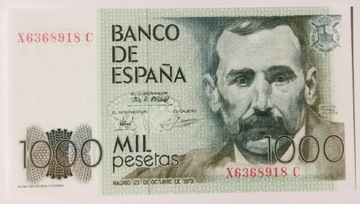 Hiszpania 1000 Pesetas 1979 Rok