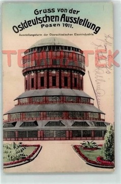 POZNAŃ Posen wystawa wieża Górnośląska 1911