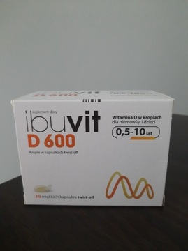 Ibuvit D 600 Wit.D dla dzieci 0,5-10lat 25 kapsułe