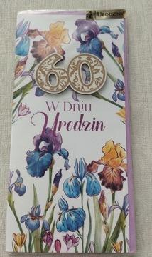 Kartka na 60 urodziny dla kobiety