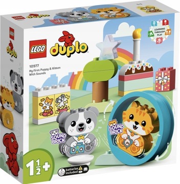 LEGO Duplo 10977 Mój pierwszy szczeniak i kotek