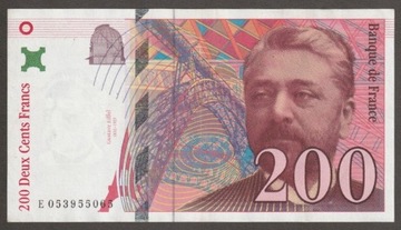 Francja 200 franków 1997 - Eiffel - stan 2