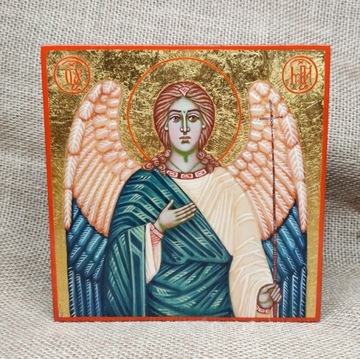 Św.Michał Arch.,ikona na desce,urodziny,prezent