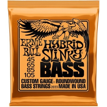 2833 STRUNY ERNIE BALL BASS HYBRID SL. 45-105 BAS