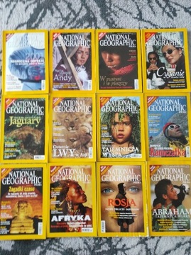 National Geographic. 12 sztuk. 2001 cały.