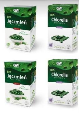 Zestaw BIO GreenWays 4 szt. Jęczmień i Chlorella