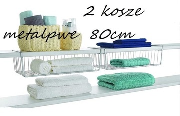 Organizery kosz do szafki dodatkowa półka 80cm 10k