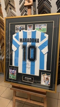 Maradona koszulka autograf