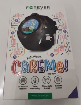 SmartWatch FOREVER KIDS Care ME KW-400 czarny