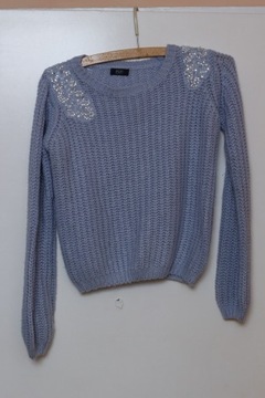 Sweter blue błekit bust 10 EUR 38 F&F