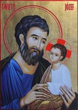 Ikona Święty Józef Prezent Na Chrzest Komunię Świę