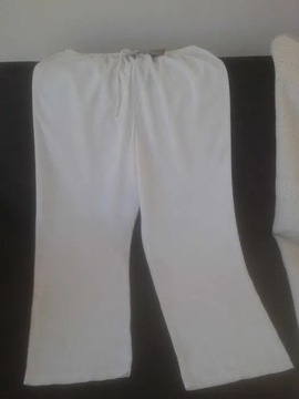 Białe szerokie spodnie Primark