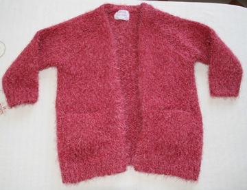 Zara-Cieplutki,niezapinany sweterek-104